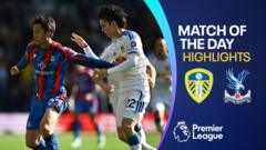 Leeds continue unbeaten start in league with draw against Palace